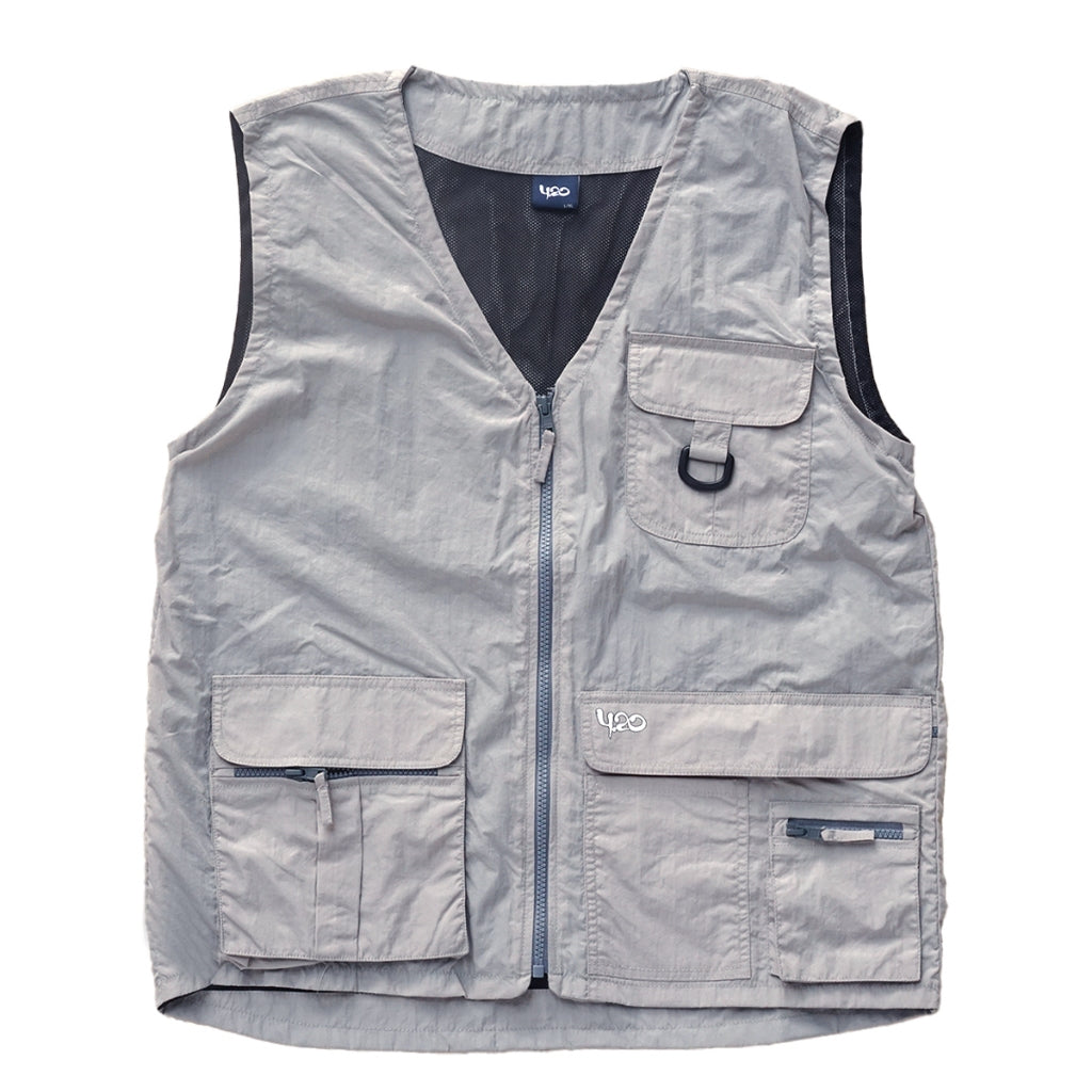 4.20 Vest Mono Tone Grey Dusky Crinkle