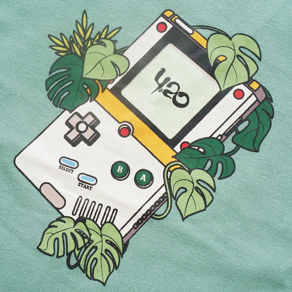 4.20 T-Shirt Memories Gameboy Feldspar Green 24s Cotton