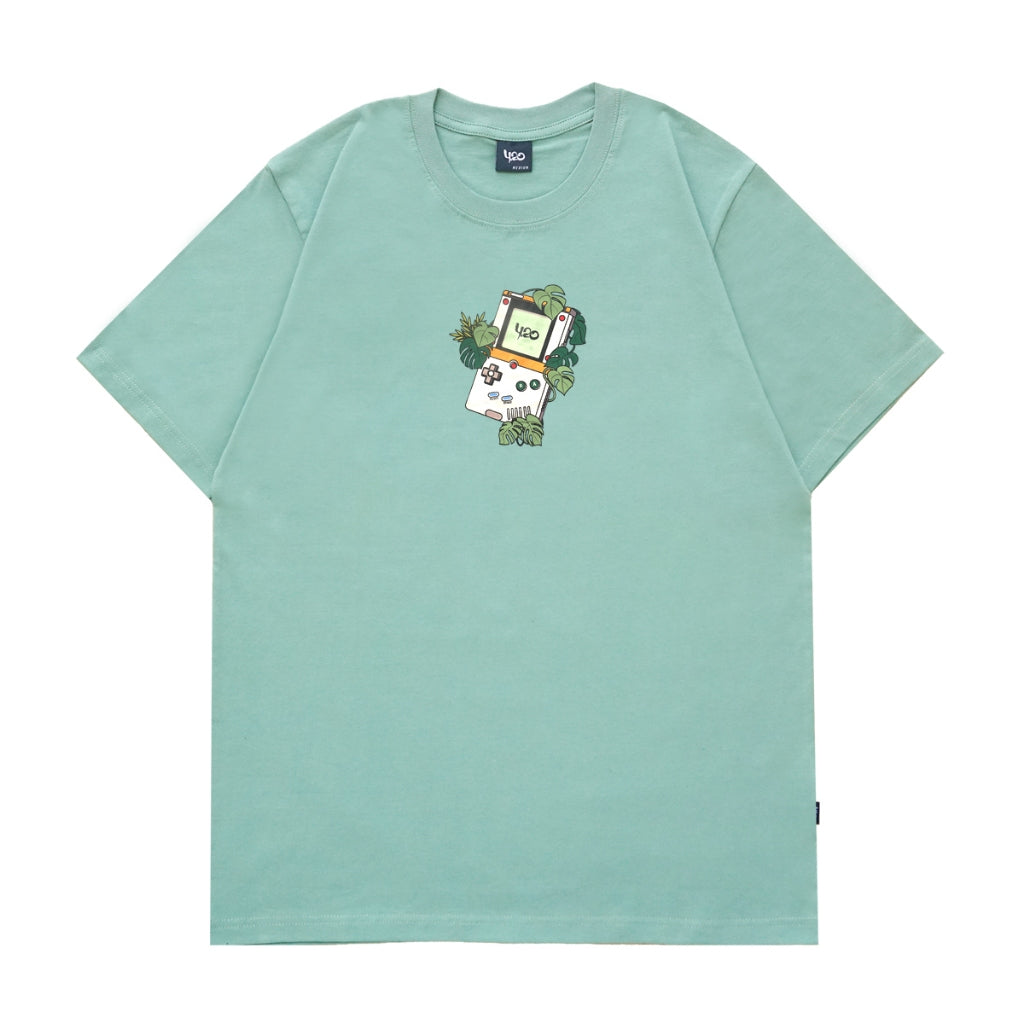 4.20 T-Shirt Memories Gameboy Feldspar Green 24s Cotton