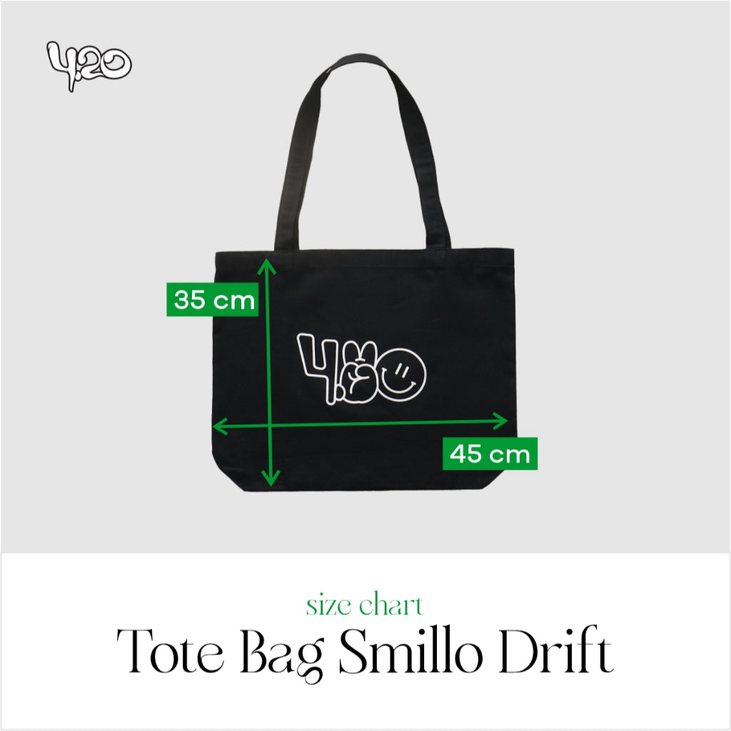 4.20 Tote Bag Smillo Drift Black Canvas