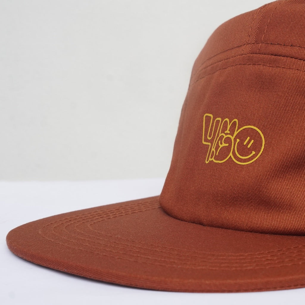 4.20 5 Panel Hat Smillo Drift Terracota Twill Cotton