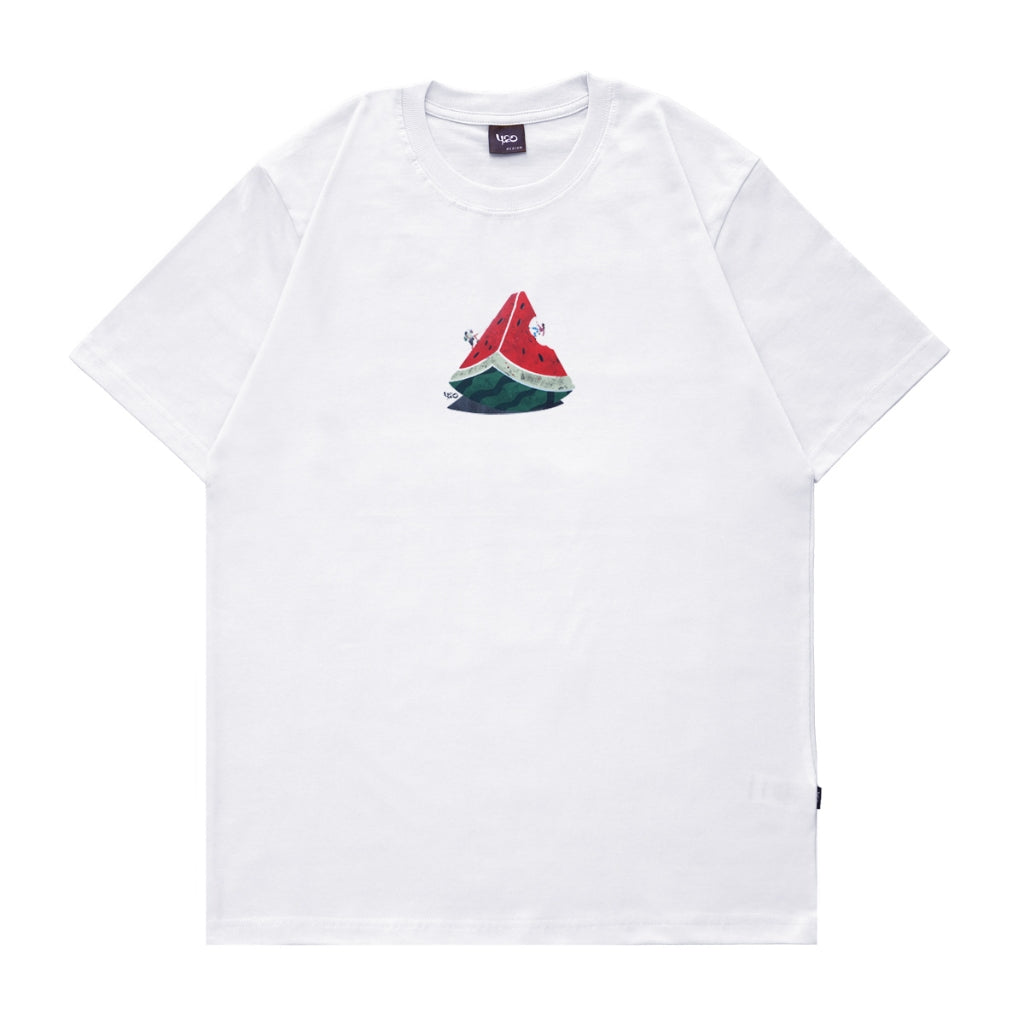 4.20 T-Shirt Climb Watermelon White 24s Cotton